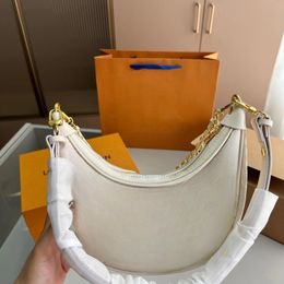 Brand-name bag recycling bag horn bag tramp chain shoulder bag cosmetics half-moon underarm wallet brown handbag luxury designer bag chain bag