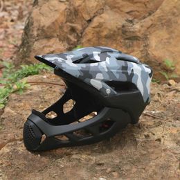Cycling Helmets NEW Bicyc Helmet Cycling Integral Full Face Mountain Road Bike Sport Hat For Man bike MTB HKD230626