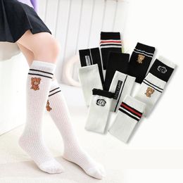 Kids Socks Spring School Girl Knee Sports Boys And Girls Baby Stripe Student Stockings Pile Tights For 230626