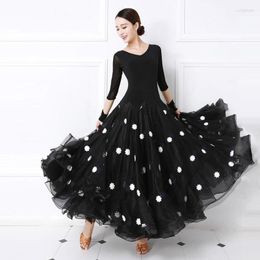 Stage Wear Waltz Ballroom Competition Dress Women Standard Dance Performance Costumes Big Swing High End Evening Party Gown
