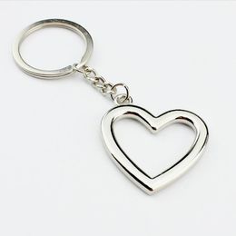 Novelty Zinc Alloy Heart Shaped Keychains Metal Keyrings For Lovers