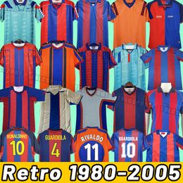 Retro Barcelona soccer jerseys barca XAVI RONALDINHO RONALDO RIVALDO GUARDIOLA Iniesta finals classic football shirts 00 01 02 03 04 05 80 82 84 91 92 95 96 97 98 99 1995