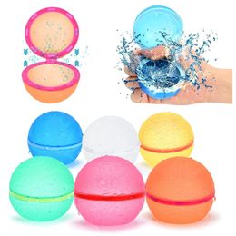 Party Balloons 10-50pcs Magnetic Water Balloons Reusable Water Balloons Quick Fill Silicone Water Ball Bomb Pool Beach Toy Summer Party Favours 230625