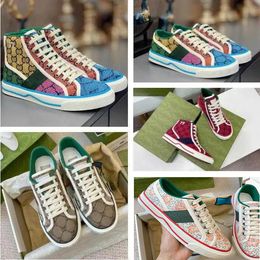 Tennis 1977 Canvas Casual Shoes Luxurys Designer Damen Schuh Italien Grüne und rote Webstreifen Gummi Sole Stretch Cotton Low Top Mens Sneakers