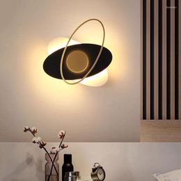 Wall Lamp Modern LED Lamps Simple Living Room Bedroom Corridor Aisle Acrylic Lampshade Lustre Light Indoor Lighting Fixtures
