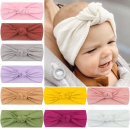 Baby Girl Handmade Headbands Newborn Infant Toddler Stretchy Headband Bow Elastics Hairbands Turban Children Accessories