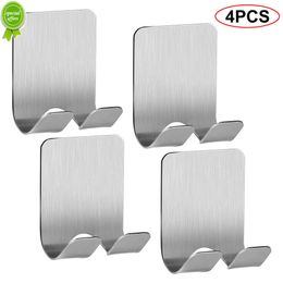 2/4pcs 304 Stainless Steel Holder Punch Free Shaving Shaver Razor Bracket Razor Rack Wall Adhesive Shower Hooks Accessories