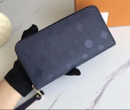 10A Genuine Leather designer Wallets luxury mens womens leather bags Highs Quality Classic flower letter zipper coin Purse Original Box Checked card holders 600v17