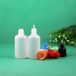 100 Sets/Lot 30ml Plastic Dropper Bottles Child Proof Long Thin Tip PE Safe For e Liquid Vapour Vapt Juice e-Liquide 30 ml Fcslr