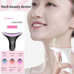 Facial Massager Microcurrent RF Neck Beauty Instrument Lifter EMS Facial Massager Anti-Wrinkle Firming Sagging Skin Care Neck RF Massager ILP Electric Facial