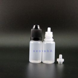 8 ML 100Pcs High Quality LDPE Plastic Dropper Bottles With Child Proof Caps & Tips Safe Squeezable bottle with short nipple Mqrrj