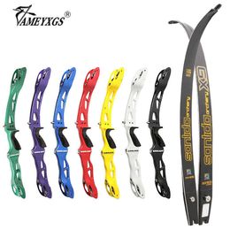 Bow Arrow Archery X9 25" ILF Bow Riser AM60 Aluminium Alloy Bow Handle With Signal Extender Hunting Recurve Bow Shooting TrainingHKD230626