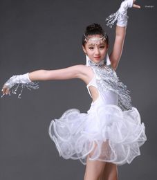Stage Wear 2023 Children's Latin Dance Dresses Ballroom Costume Girl Modern Women's Waltz