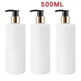 Storage Bottles 10X 500ml PET Empty Refillable Shampoo Lotion Bottle With Pump Dispensers For Travel Subpackaing And Bath Filling
