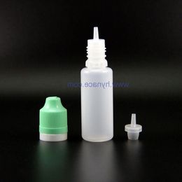 100 Pieces 18 ML High Quality LDPE Plastic Dropper Bottles With Double Proof & Anti-Thief and Child Safe Caps Nipples Nsrqf