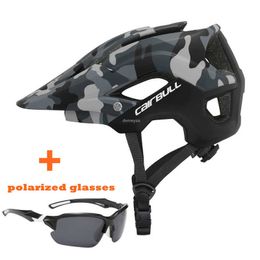 Cycling Helmets Ultralight Cycling Safety Helmets Men Women Bicyc Racing Helmet with Polarised Glasses Adjustab Mountain Bike Riding Helmet HKD230626