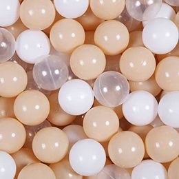 Balloon 100 Plastic Balls for Ball Pit Beige Macaron Colour for Boys Girls Great Decoration for Ball Pit Baby Room Party Play Tent 230626