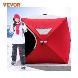 Accessories Vevor Ice Fishing Tent Warm Winter Large Space Thick Camping Outdoor Windproof Waterproof Snow Ultralarge Fishing Camping Tent