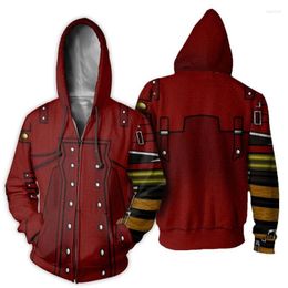 Men's Hoodies Anime Trigun Vash The Stampede Hoodie Cosplay Jacket Coat Men Sweatshirts