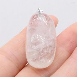 Pendant Necklaces Natural Gem Stone Clear Quartz Crystal Handmade Crafts DIY Necklace Jewelry Accessories Exquisite Gift Making For Woman