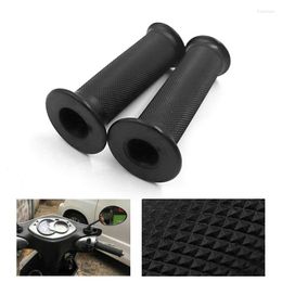 Handlebars 1Pair Universal Motorcycle 7/8"22mm Handlebar Hand Grips Rubber Black Vintage Handle Bar For Motocross BarHandlebars