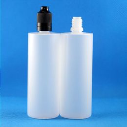 100 Sets/Lot 120ml Plastic Dropper Bottles Tamper Evident Child Double Proof Caps Long Thin Needle Tips e Vapor Cig Liquid 120 mL Tjfkf