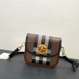 Fashion Designer Bag Shoulder Bag Cowhide Cross Body Bags Flap Square Women Handbags Purse Classic Stripe Magnetic Buckle Hardware Removable Leather Strap