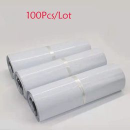 Envelopes 100pcs/Lot White Express Bags Waterproof Poly Envelope Mailing Bags SelfSeal Adhesive Seal Pouch Plastic Courier Bag