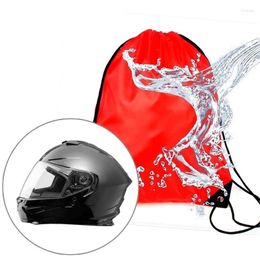 Motorcycle Helmets Helmet Bag Rainproof Backpack Draw Pocket For Scooter Moped Bike Bicycle Full Half Lid Protect