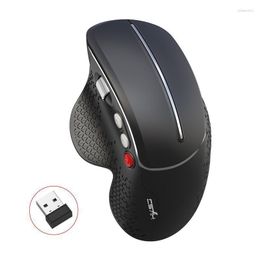 Mice Vertical Gaming Mouse With USB Receiver 2.4GHz 800/1600/2400 / 3600DPI Ergonomic Optical For PC Laptops Rose22