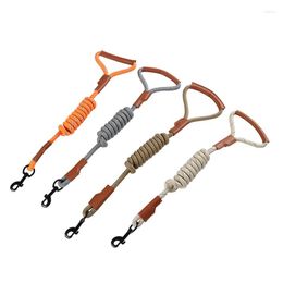 Dog Collars Adjustable Pet Dogs Traction Rope Chain Small Large Leads Free Walking Running Training Hands Comfortable Nylon