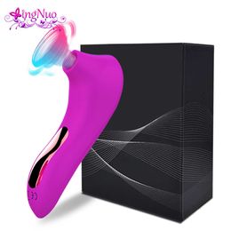 Vibrators 10 Speed Clitoris Vibrator Nipple Clit Sucker Stimulator Oral Pussy Licking Blowjob Tongue Sex Toys for Women Adults 230626