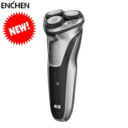 Shavers Enchen Blackstone Plus Electric Shaver Ipx7 Waterproof Dry Wet Dual Use Beard Trimmer Rechargeable Shaving Hine for Men
