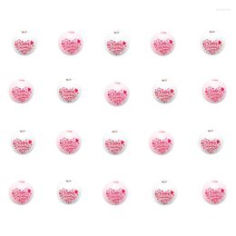 Charm Bracelets 100Pcs Valentine's Day Love Decoration Wooden Beads For DIY Craft Decor Using