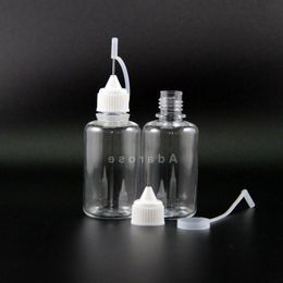 30ML PET Dropper bottle 100PCS Metal Needle Tip Needle Cap High transparent dropper bottles Vapour E cig Juice Rtkuq