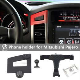 Phone Holder For Mitsubishi Pajero V80 Shogun Montero Limited 2010-2022 Air Vent Mount GPS Stand Bracket Car Accessories