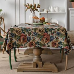 Table Cloth Home Decorative Rectangular Tablecloth Super Soft Top Grade Abstract Print Thicken Clothes For Dining 230626