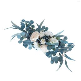 Decorative Flowers Artificial Wedding Arch Flower Arrangement Handmade Floral Swags For Living Room Window