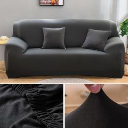 Chair Covers Solid Colours Stretch Sofa Cover For Living Room Washable Removable Couch Sofas Slipcover Home el 230625