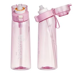 Tea Cups 650ml Air Flavoured Water Bottle with A Taste Pods 0 Sugar Scent Up Cup Sports for Outdoor Fitness Drinking 230626