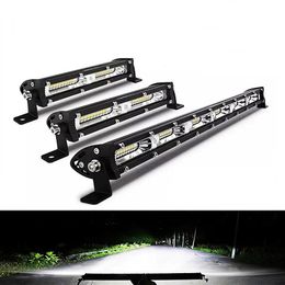 LED Work Light 180w 20inch Single Row LED Light Bar Suitable For Off-road Car SUV Trucks Tractor Fog Lights 12V/24V Spot Flood Light outdoor waterproof black