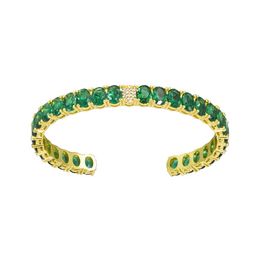 Bangles 2022 Bracelet For Women Luxury Fashion Jewelry Green Natural Stone Cuff Charm Hard Bracelet Bridal Engagement Bangles