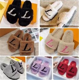 Fashion women wool sandals selling Slippers Woman Slipper Shoes Autumn Winter slides Sandal fuzzy sandal lightweight house tt