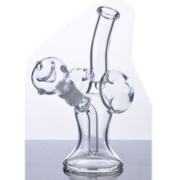 Klein Recycler Dab Rigs Glass Water bogs Hookahs Heady Glass Bong Smoke Glass Pipe With 14mm Bowl