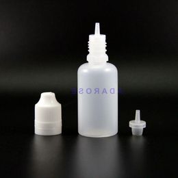 30 ML Double Proof Plastic Dropper Bottles 100PCS With tamper evident & Child Proof Safe Caps vapor squeezable bottle Rdixf