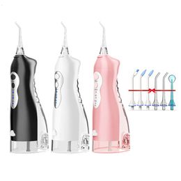 Other Oral Hygiene Oral Irrigator Teeth Whitening 3 Modes 320ml Teeth Cleaner IPX7 Waterproof USB Rechargeable 5 Nozzle Dental Water Jet Flosser 230626