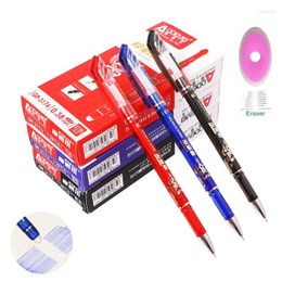 Erasable Pen Set Washable Handle Black Blue Ink Writing Gel Rollerball Pens For School Office Stationery Supplies 040280
