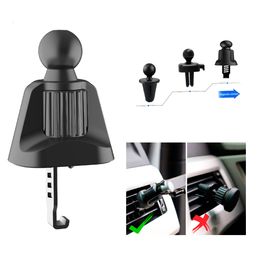 Universal Car Air Vent Clip 17mm Ball Head Suction for Magnet Dashboard Gravity Support Charger Mobile Holder Accessories Stands