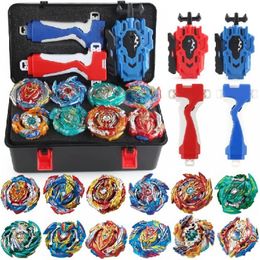 Spinning Top Tomy Beyblades Burst Launcher Grip Toy Blade Set Game Storage Box 12 Top Burst Gyro 2 Launcher Birthday Gift for Boy 230625