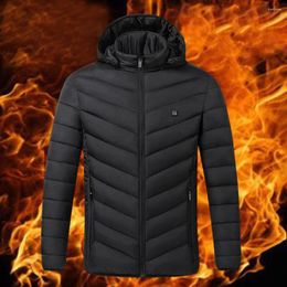 Hunting Jackets Warm Heated For Men Women Winter Electric Heating Coat Washable With 2 Zones 3 Levels Cold Weather